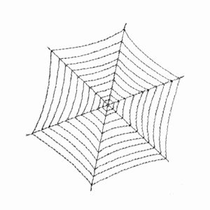 spider web embroidery